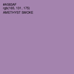 #A583AF - Amethyst Smoke Color Image
